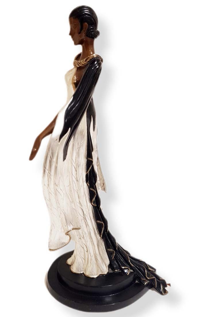 ERTE FIRE-LEAVES BRONZE SCULPTURE, SIGNED - 3