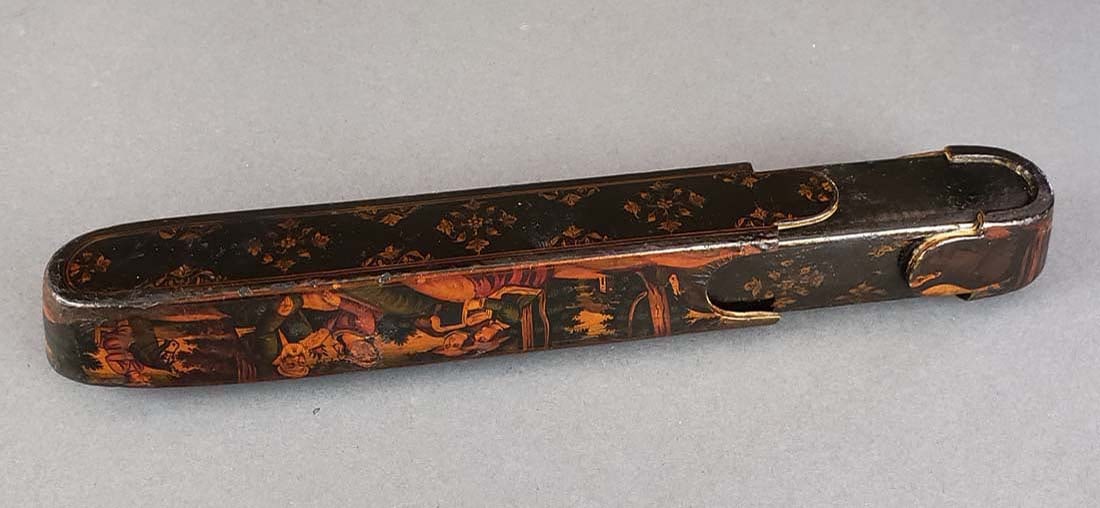 Qajar Lacquer Pen Case - 5
