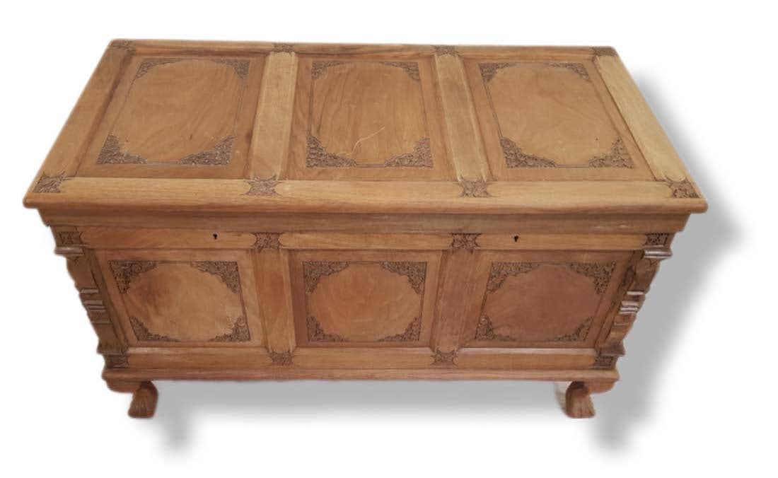Large Vintage Wooden Box Table - 7