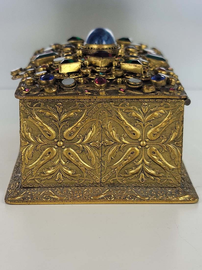 19th C. Austrian Jeweled Vanity Set - 5