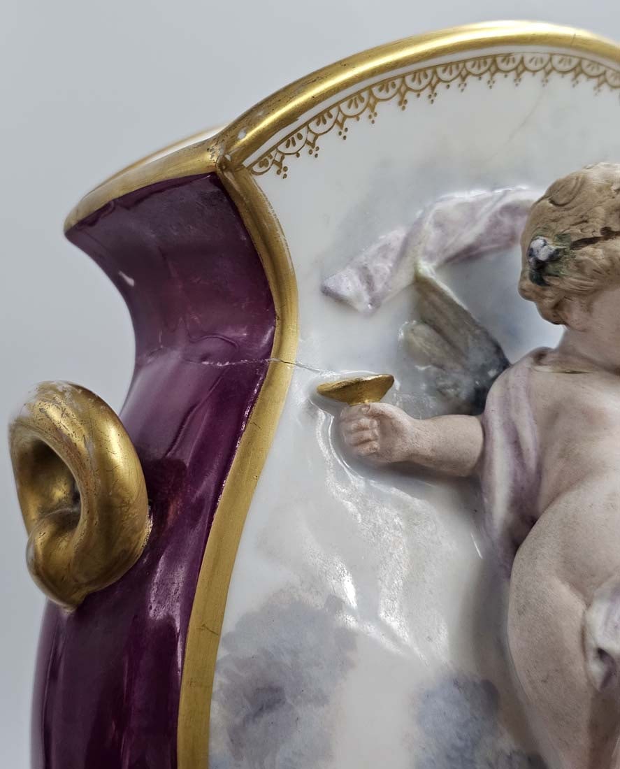 19th C. Figural Vienna Style Vases - 11