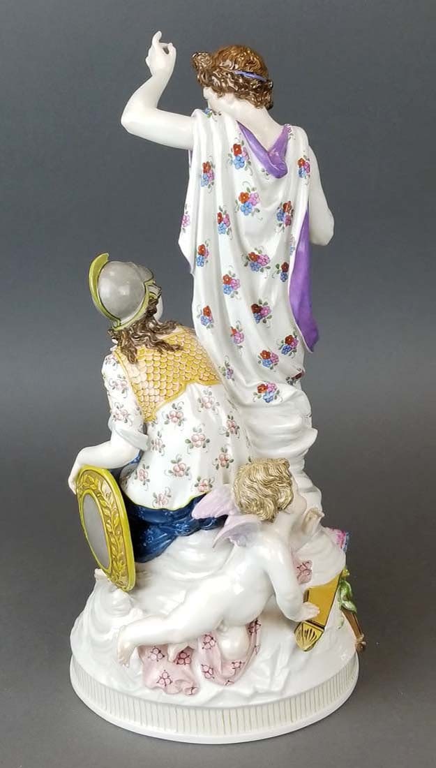 19th C. KPM Large Porcelain Figural Group - 5