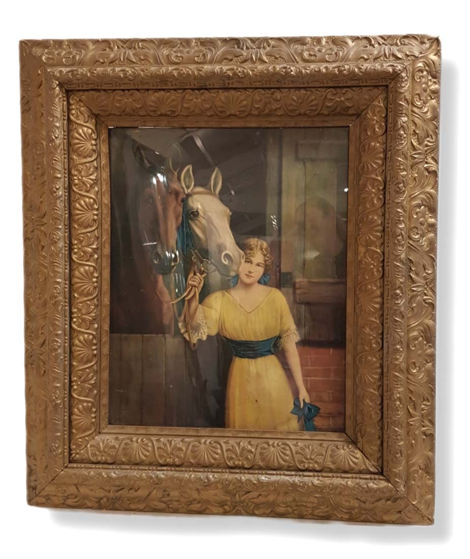 Art Deco Style Woman With Hours Of Watercolor Painting: Art Deco Style Woman With Hours Of Watercolor Painting. 27" x 31"