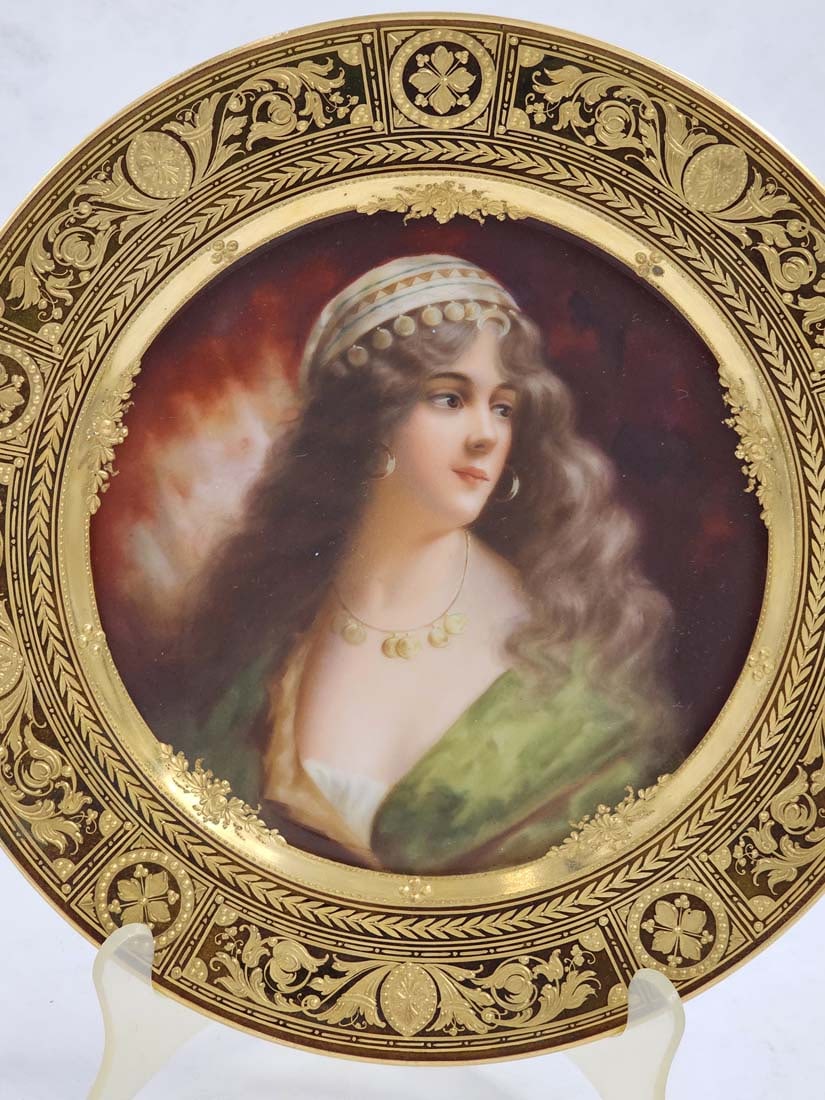 19th C. German Royal Vienna Plate, Signed - 3