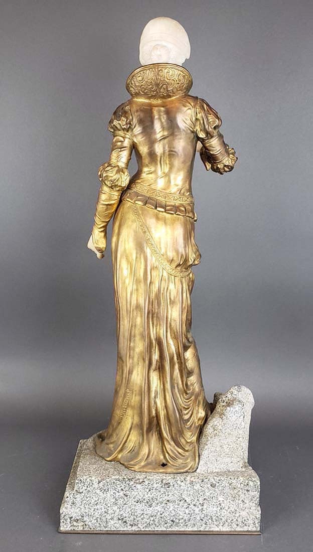 Large Argentinian Bronze and Marble Figure Signed - 6