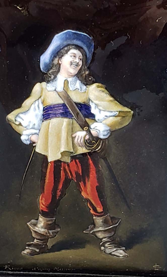 Framed Limoges Plaque - 2