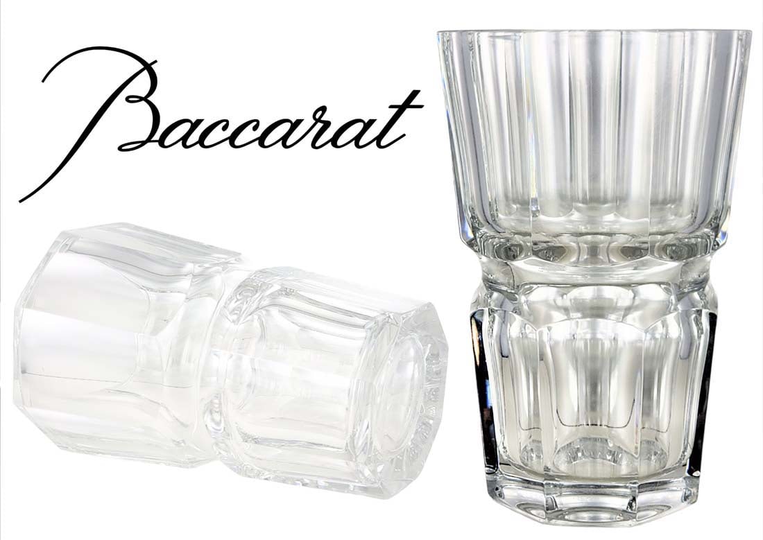 Baccarat Crystal Vase With Makers Mark: Baccarat Crystal Vase With Makers Mark. H 7 1/2" x W 5"