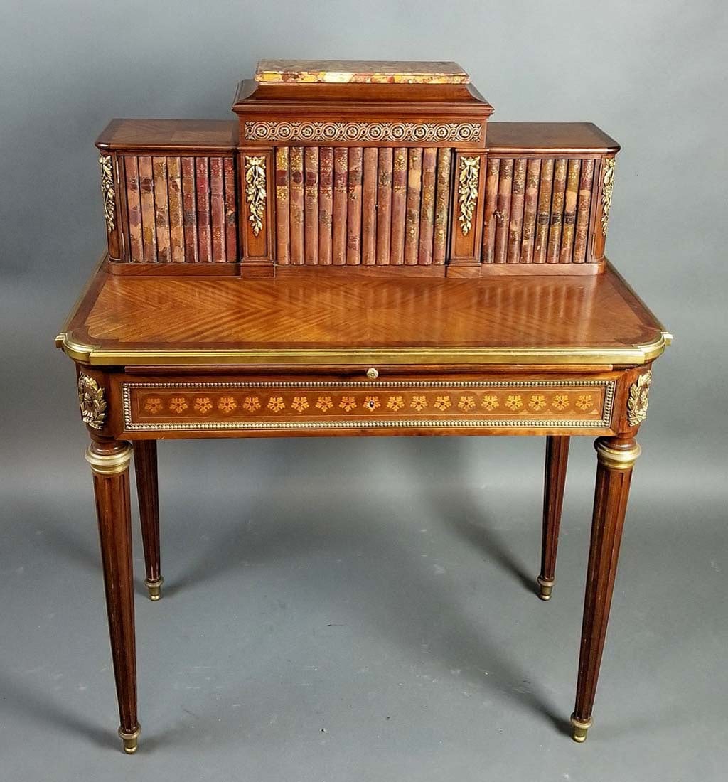 19th C. French Louis XVI Style Writing Desk (1 of 8)