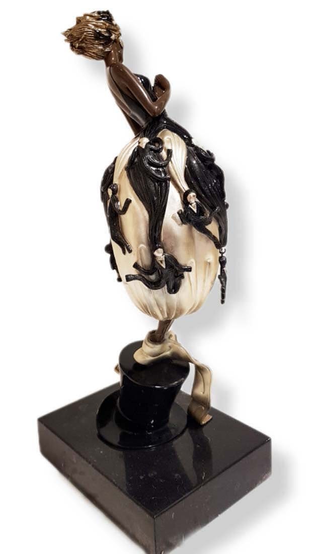 ERTE TUXEDO BRONZE SCULPTURE, SIGNED - 2