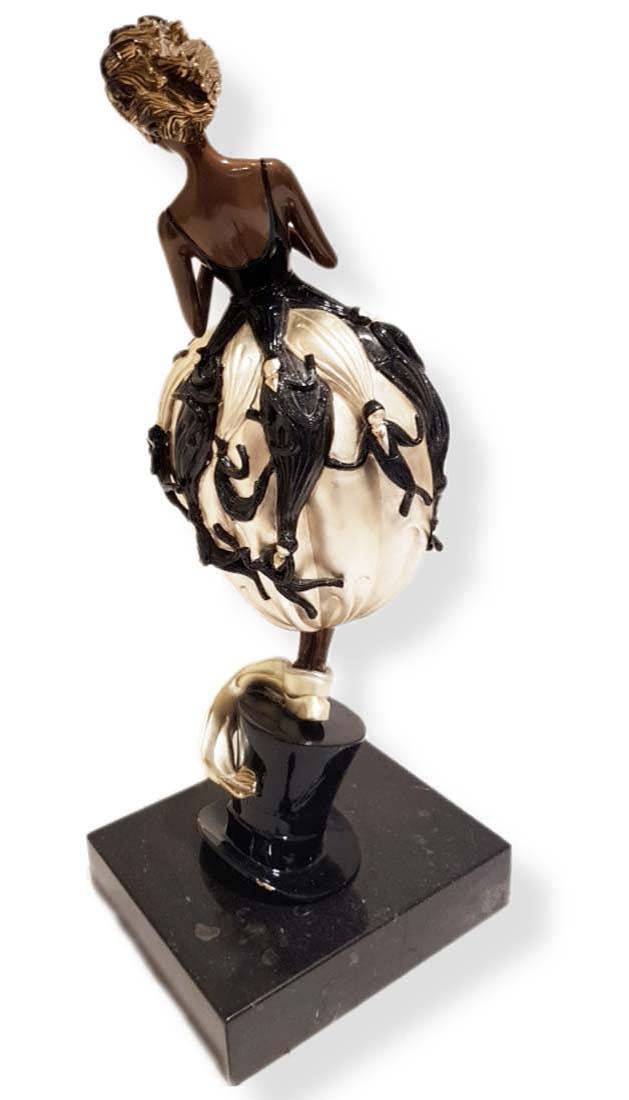ERTE TUXEDO BRONZE SCULPTURE, SIGNED - 4