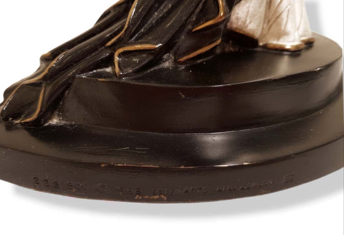 ERTE FIRE-LEAVES BRONZE SCULPTURE, SIGNED - 5