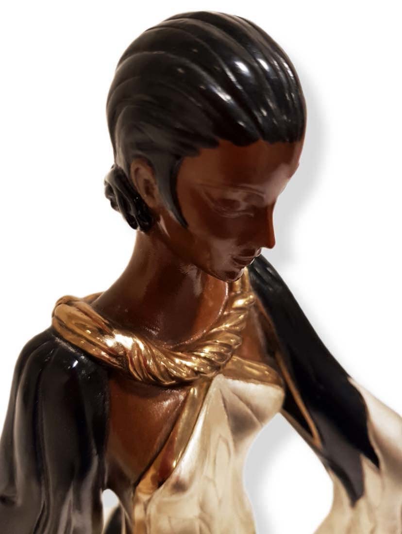 ERTE FIRE-LEAVES BRONZE SCULPTURE, SIGNED - 8