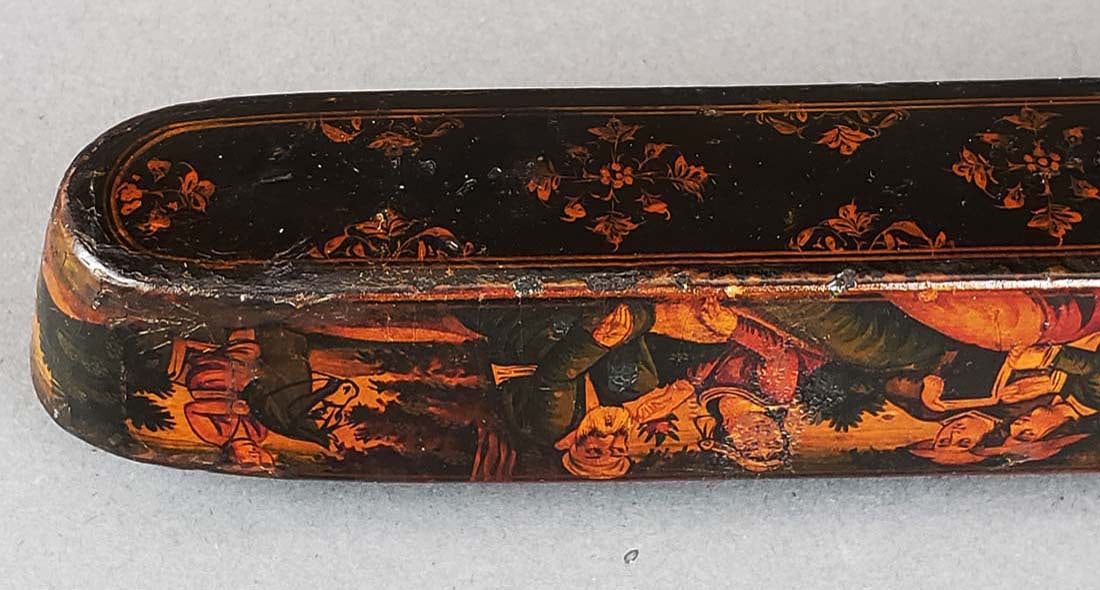 Qajar Lacquer Pen Case - 6