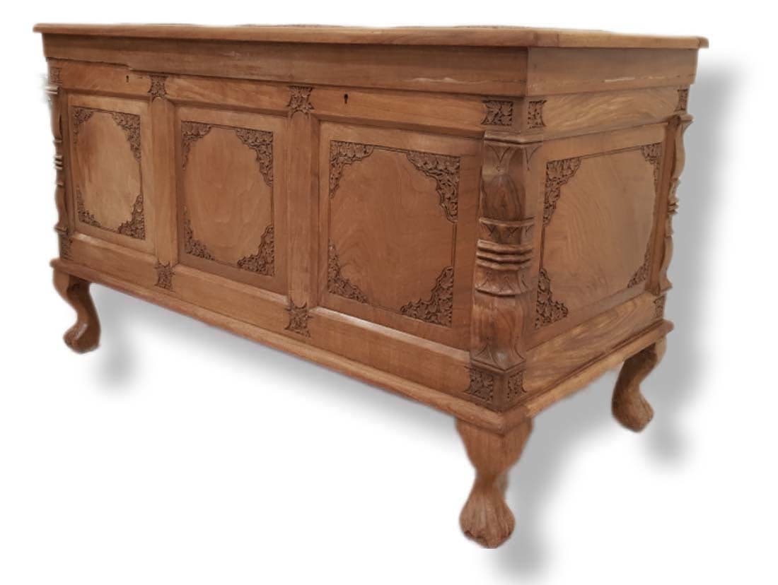 Large Vintage Wooden Box Table - 4