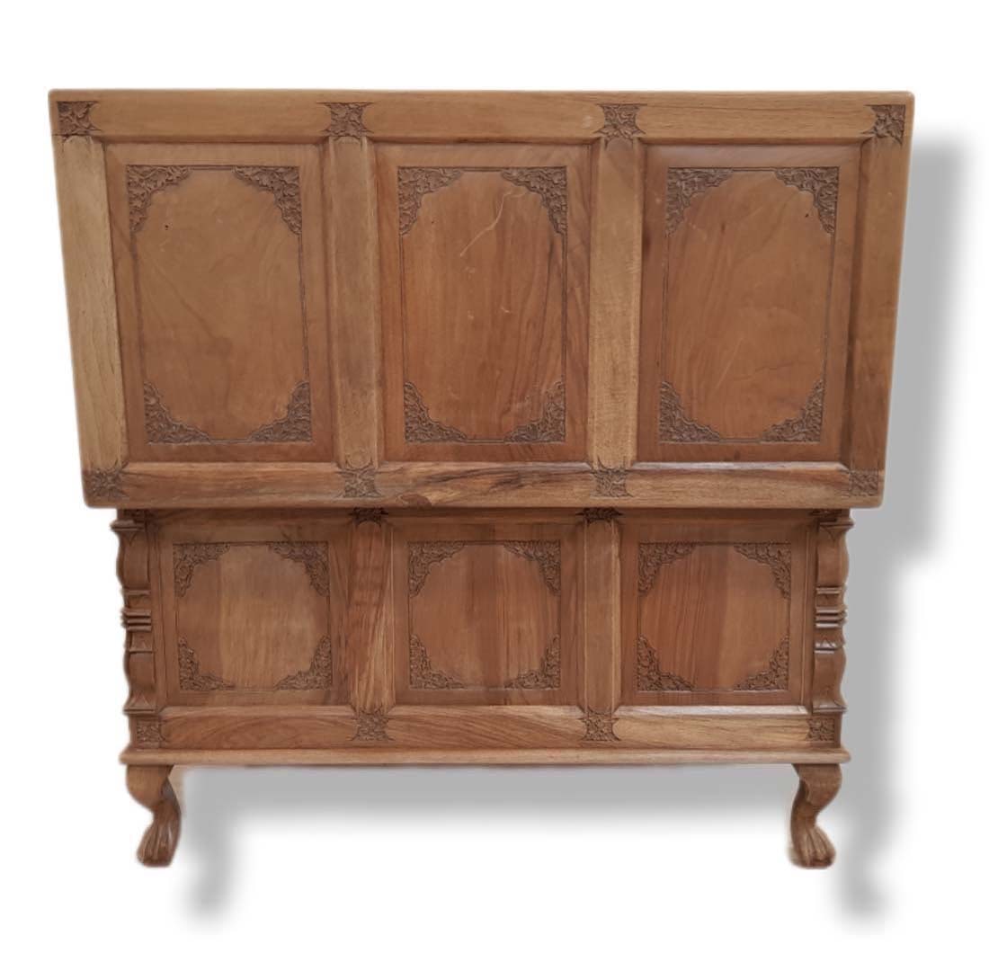 Large Vintage Wooden Box Table - 5