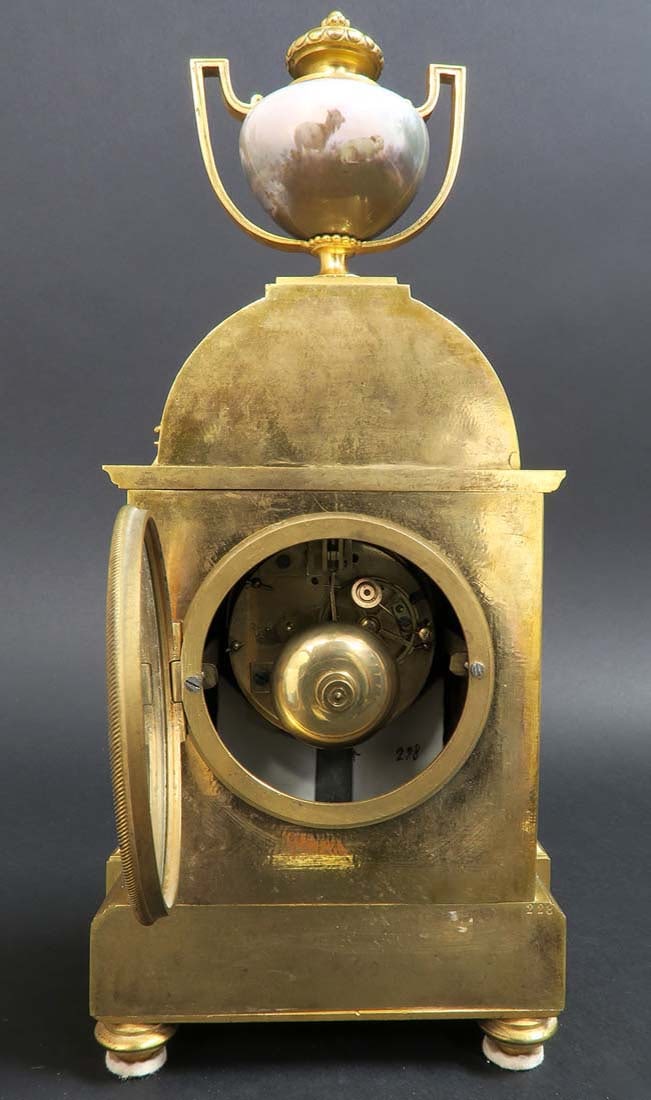 19th C. Sevres Hand Painted Clock - 4