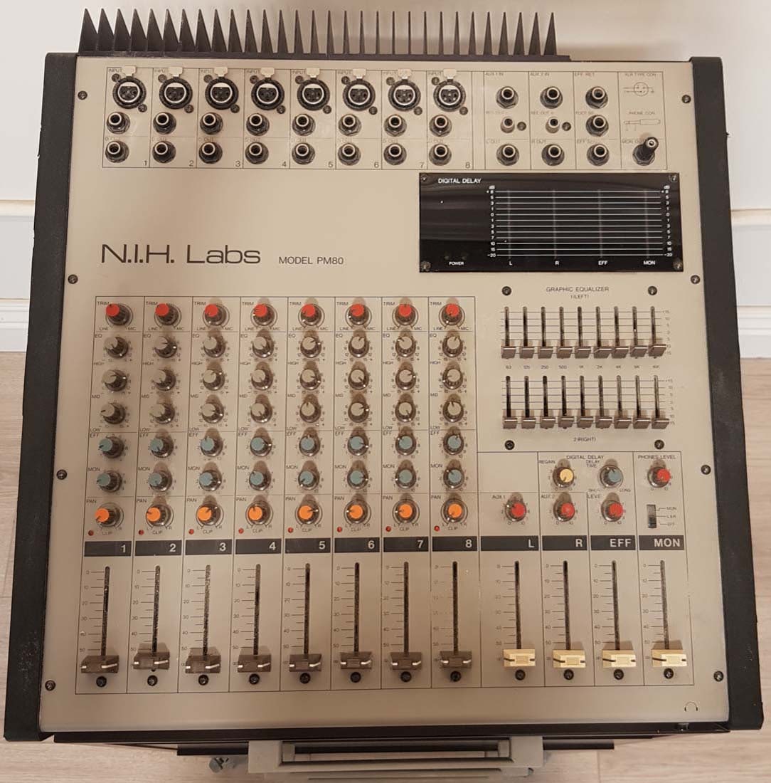 Rare Vintage Mixer N.I.H With JBL TR Series TR125 Speakers: Rare Vintage Mixer N.I.H Model PM80 Top Notch Quality, Made In Japan Paired With JBL TR Series TR125