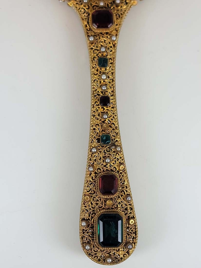 19th C. Austrian Jeweled Vanity Set - 12