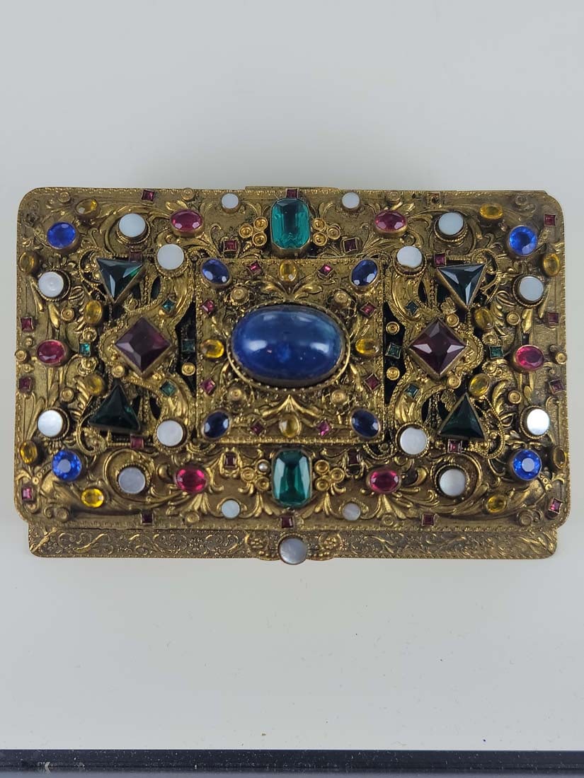 19th C. Austrian Jeweled Vanity Set - 4