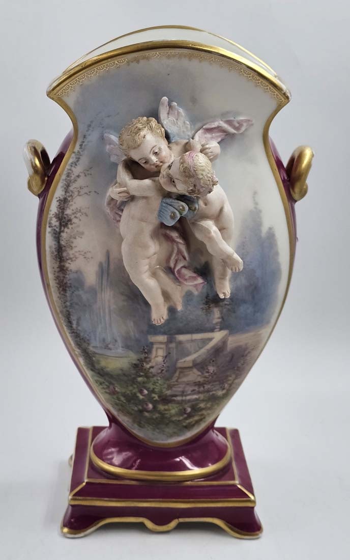 19th C. Figural Vienna Style Vases - 13