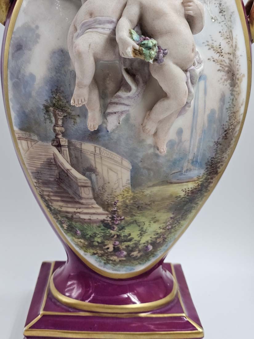 19th C. Figural Vienna Style Vases - 4