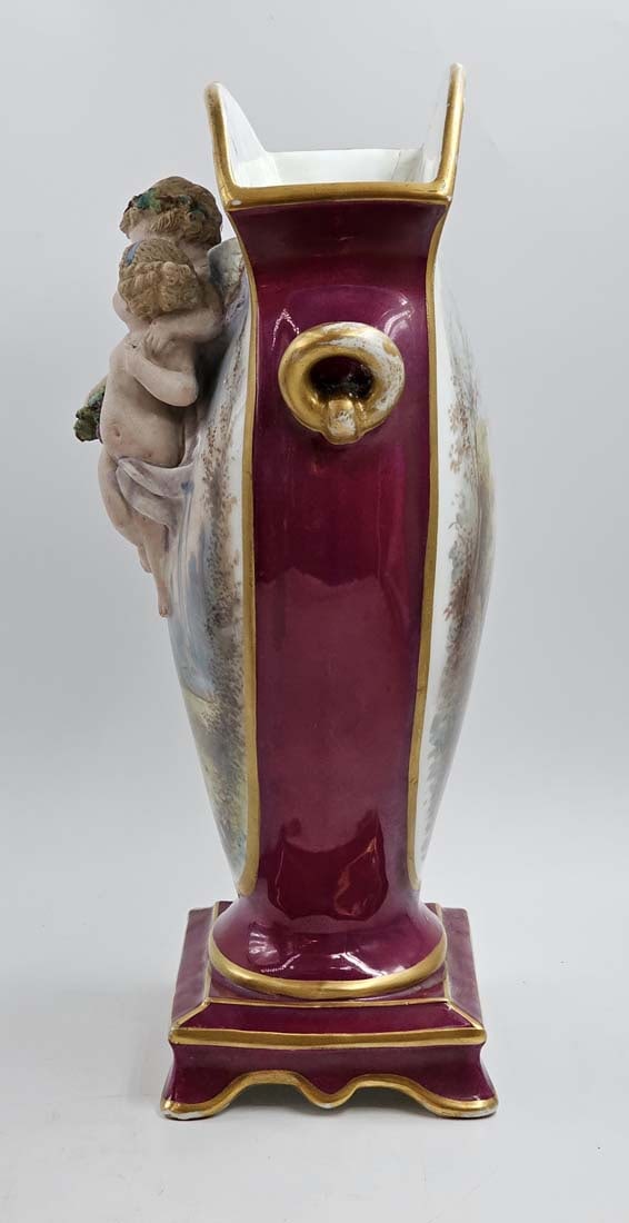19th C. Figural Vienna Style Vases - 6