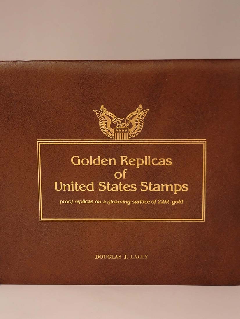 Golden Replicas Of United States Stamps, Proof Replicas On A Gleaming Surface Of 22KT Gold (1 of 7)