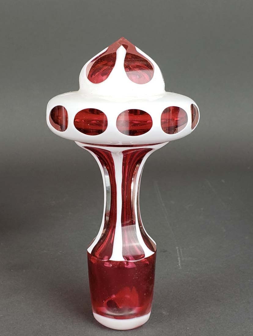 Large Bohemian Crystal Jug - 7