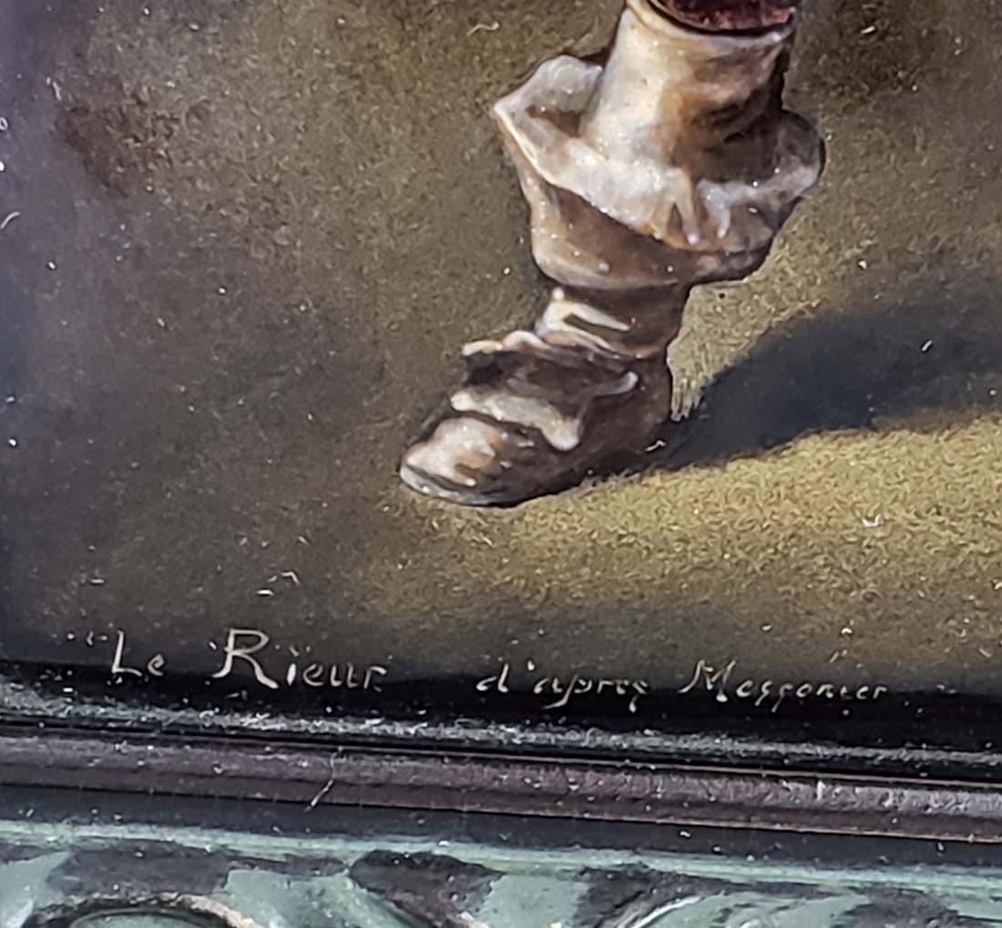 Framed Limoges Plaque - 3