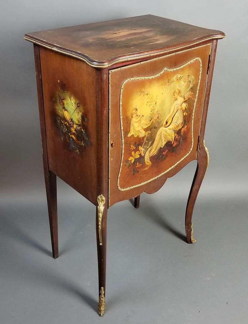 Early 20th C. Vernis Martin Cabinet - 4
