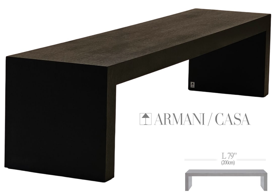 Giorgio Armani Casa Ebonized ‘San Francisco’ Console \ Rest Bench (1 of 2)