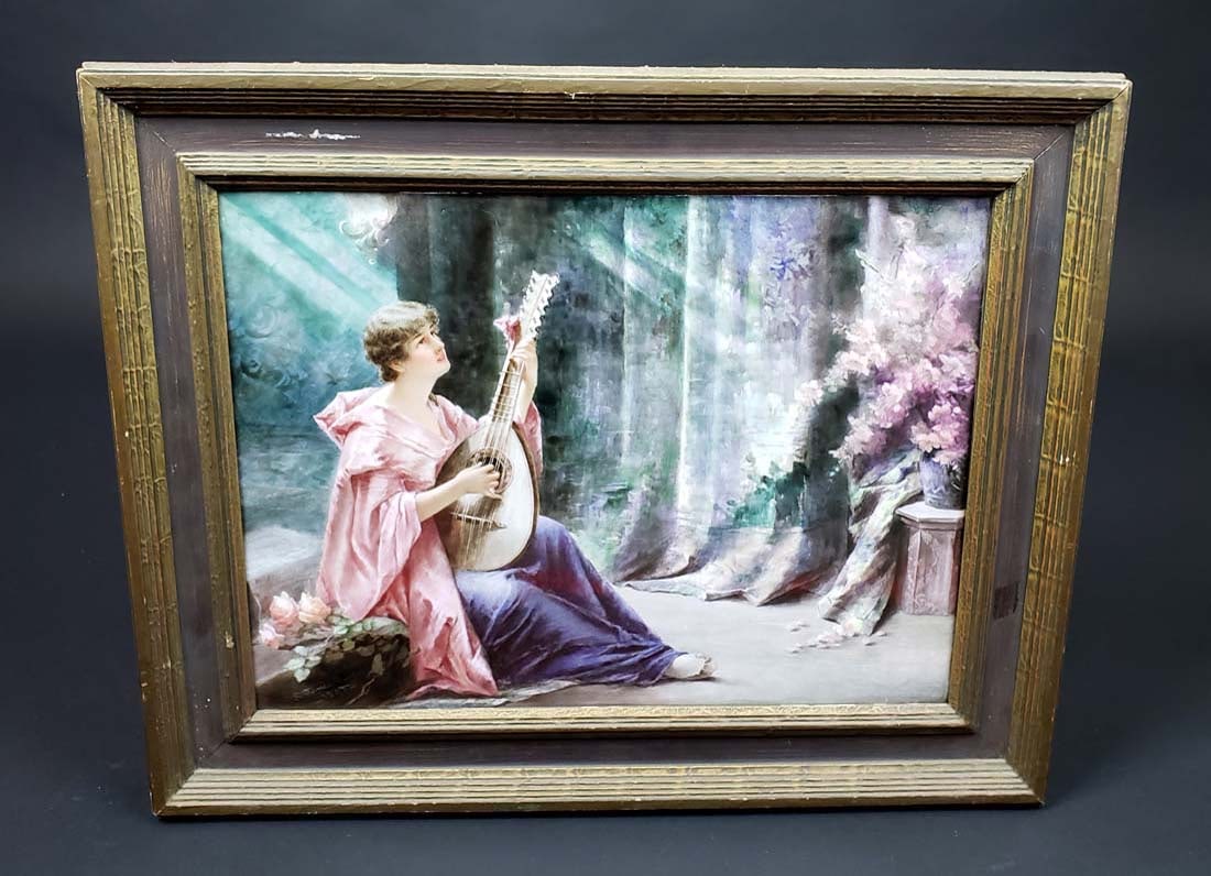 Limoges Plaque Signed L. Vance Philly, Dated 1895 (1 of 7)