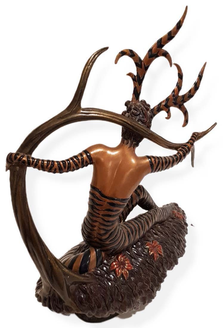 ERTE THE HUNTING BRONZE SCULPTURE, SIGNED - 2