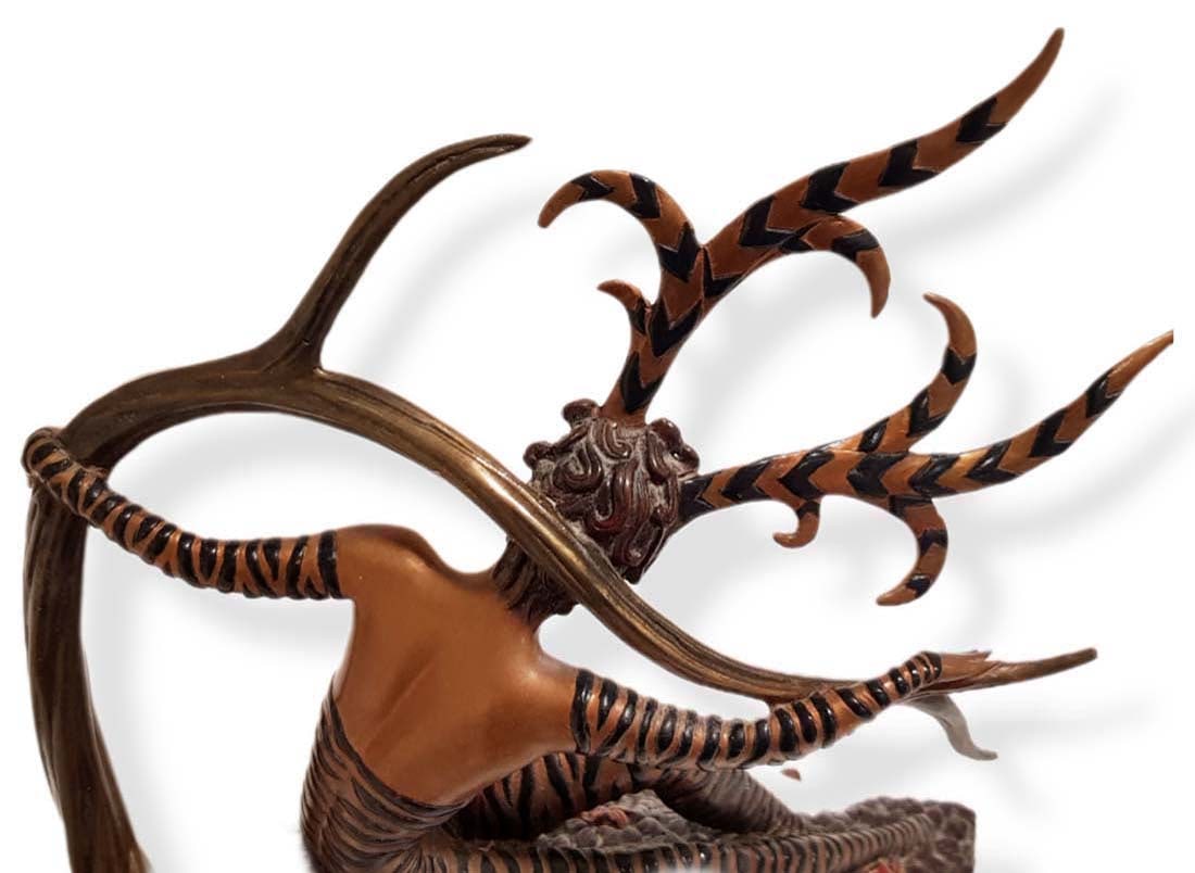 ERTE THE HUNTING BRONZE SCULPTURE, SIGNED - 4