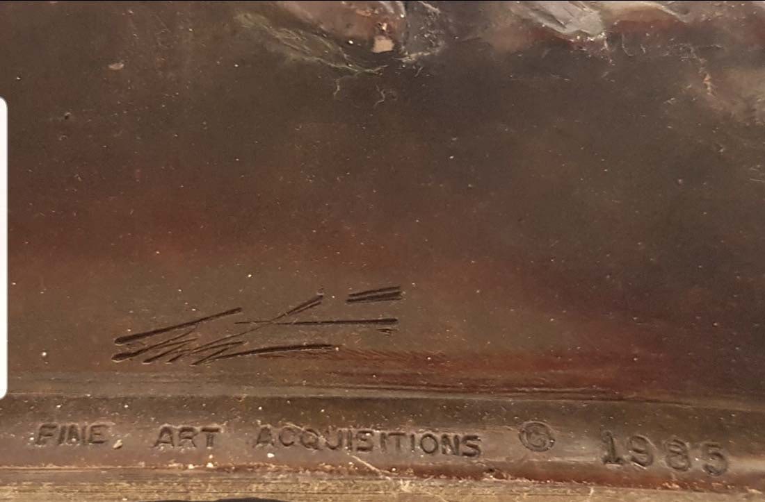 ERTE THE HUNTING BRONZE SCULPTURE, SIGNED - 6