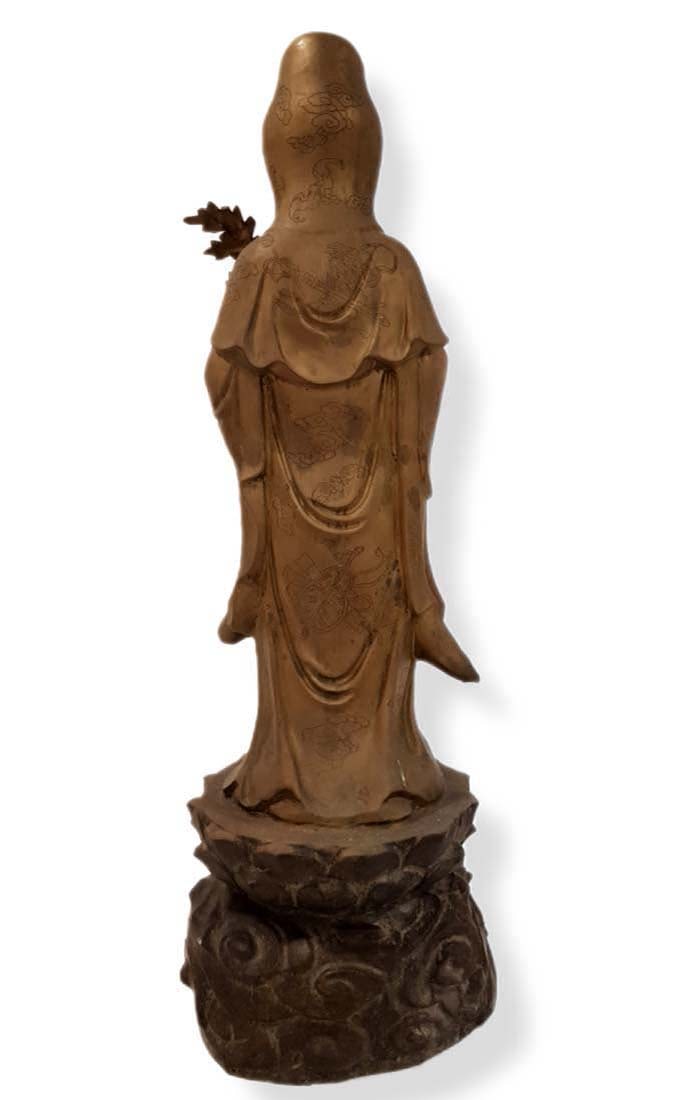 A Large Buddha Brass Statue - 2