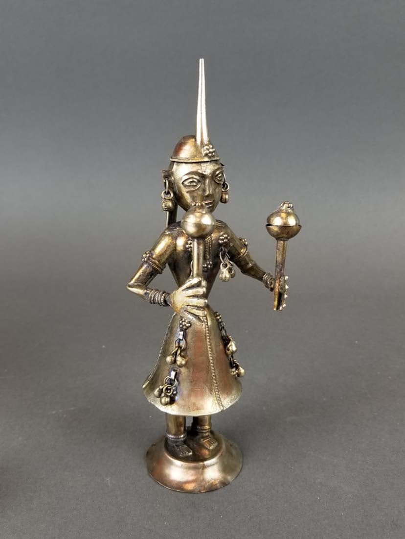 Indian Silverplated Figure - 5