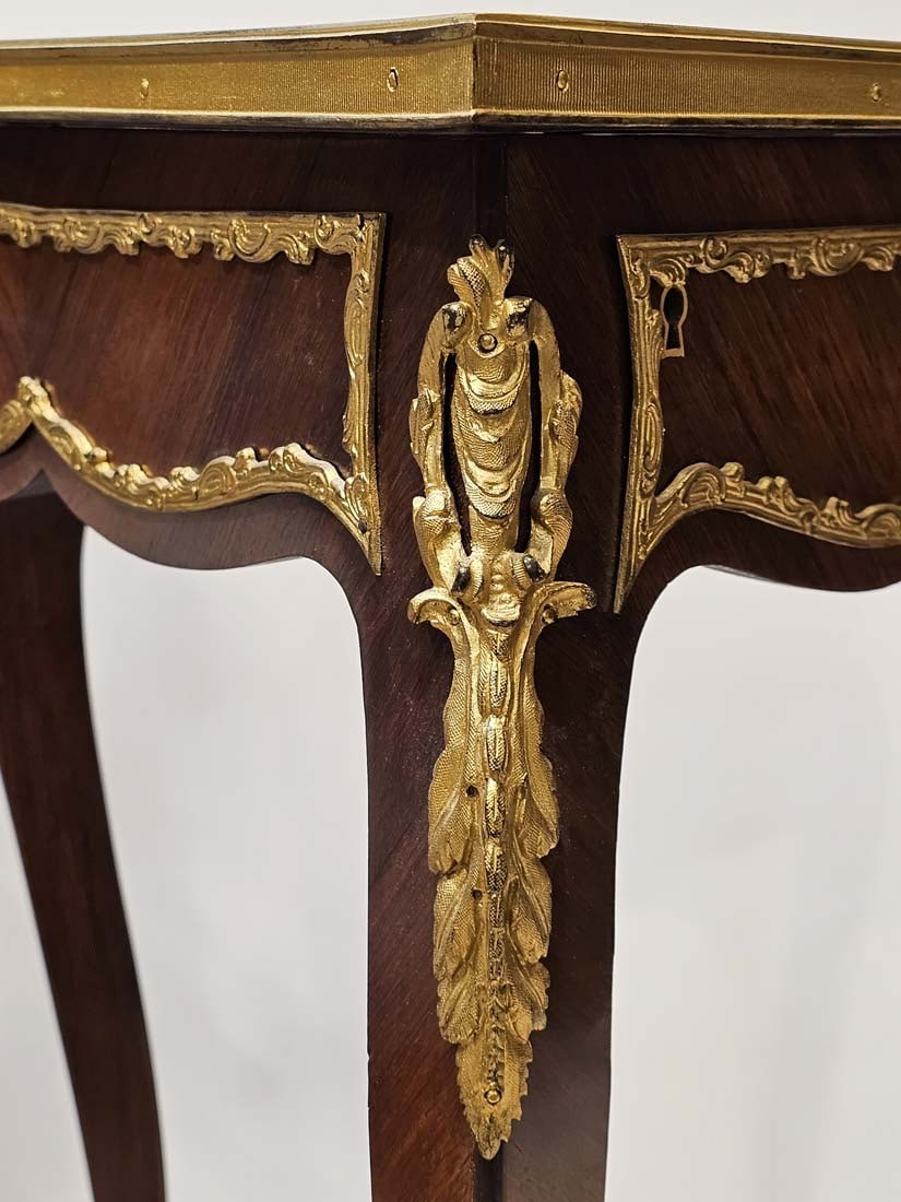 19th C. French Heart Shaped Bijouterie Table - 7