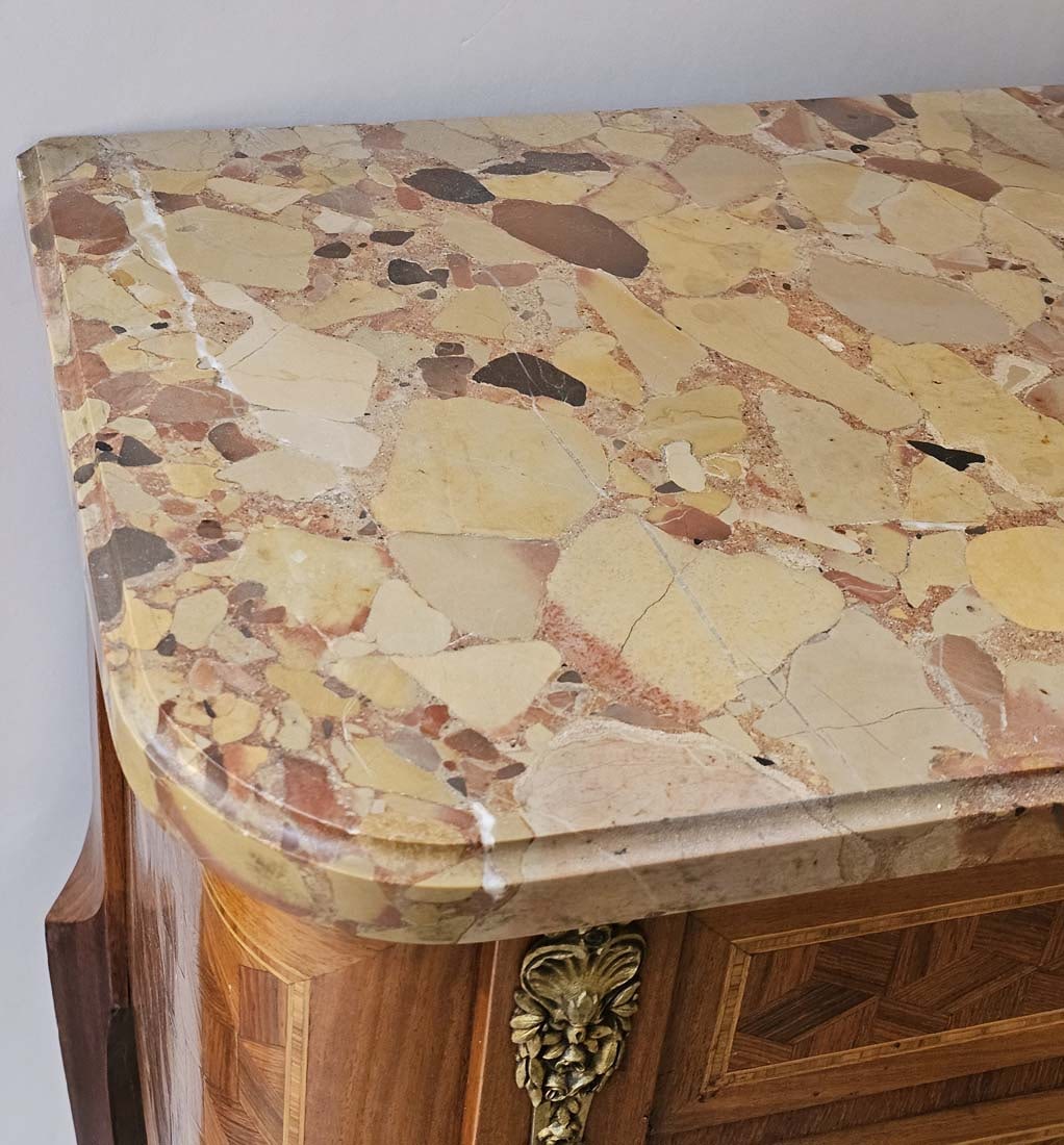 18th C. Louis XV Style Marquetry side Table - 7