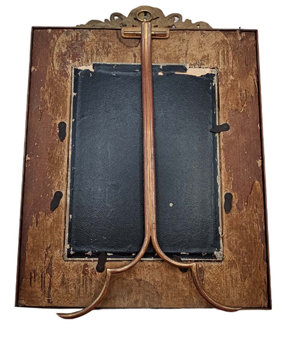 19th C. French Enamel Bronze Mounted Frame - 2