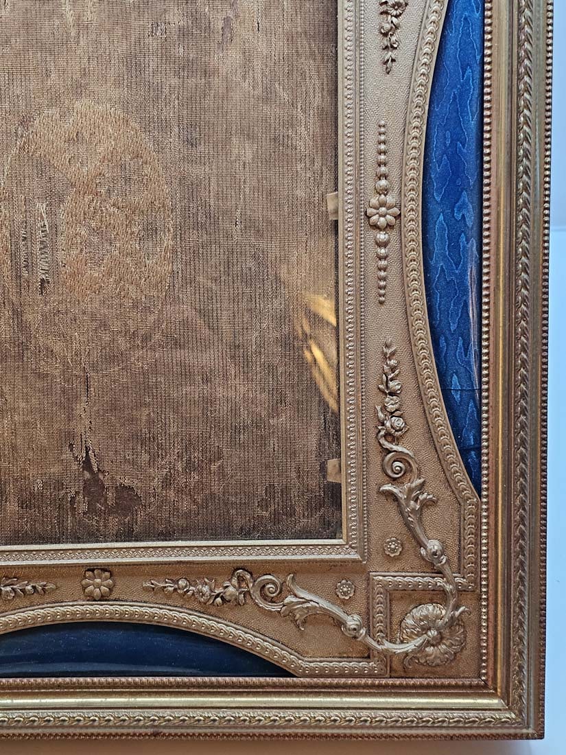 19th C. French Enamel Bronze Mounted Frame - 3