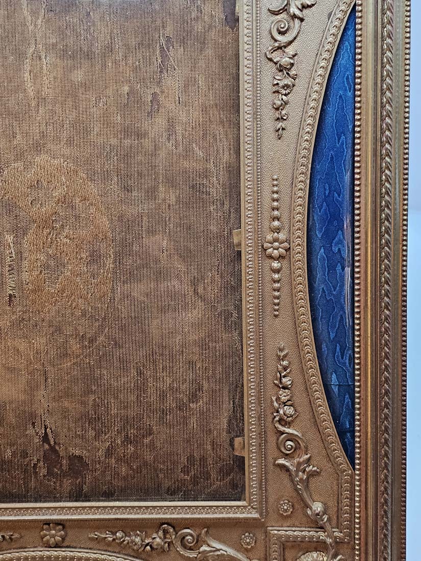 19th C. French Enamel Bronze Mounted Frame - 5