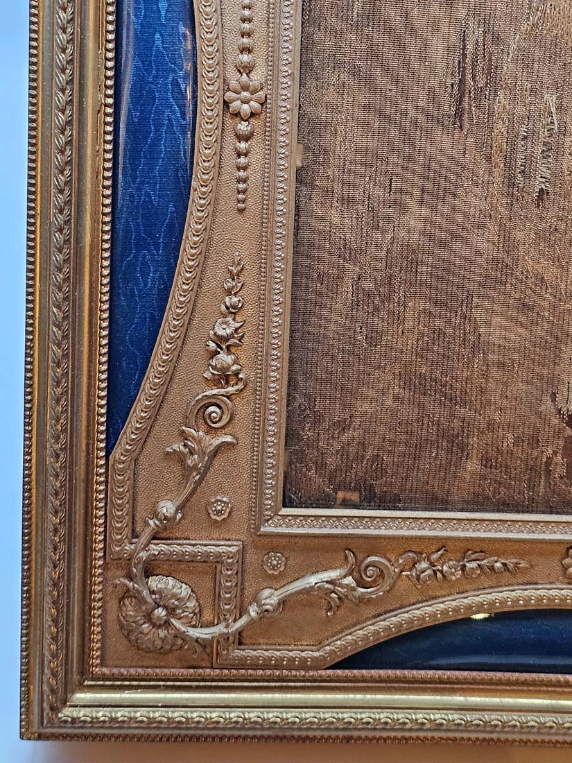 19th C. French Enamel Bronze Mounted Frame - 6