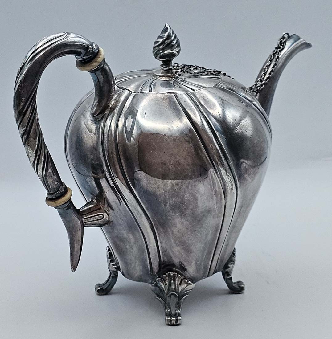 Vintage British Silver (480g) Tea Pot - 6