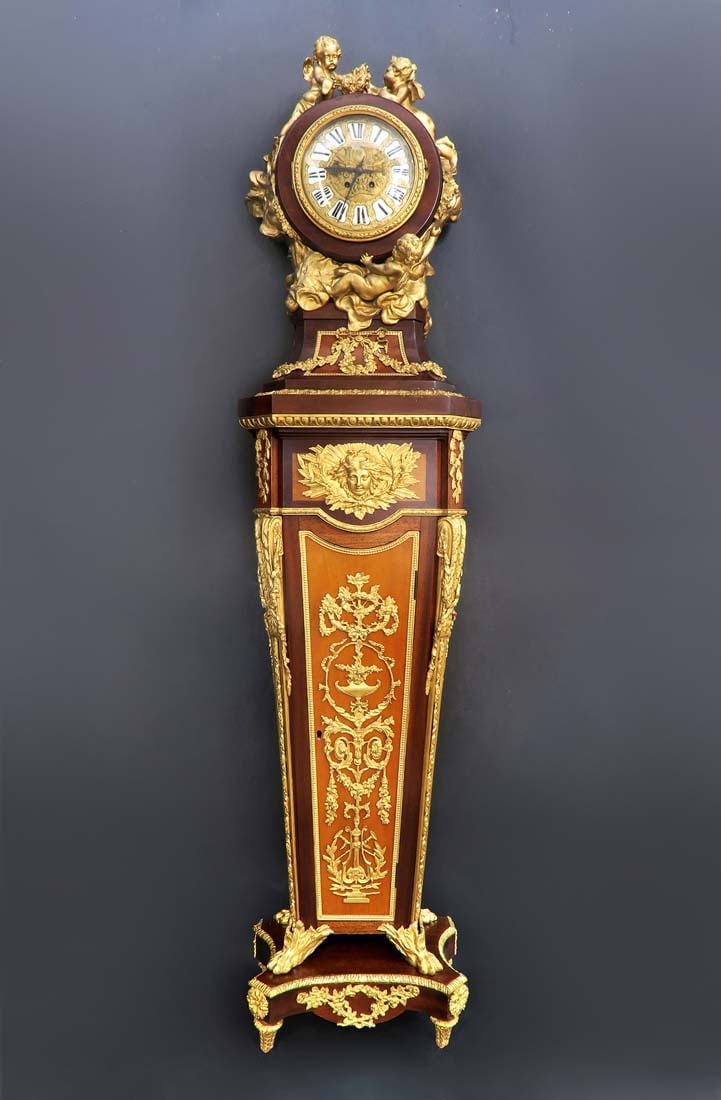 A Monumental Louis XV Style Ormolu Mounted Parquetry - 2