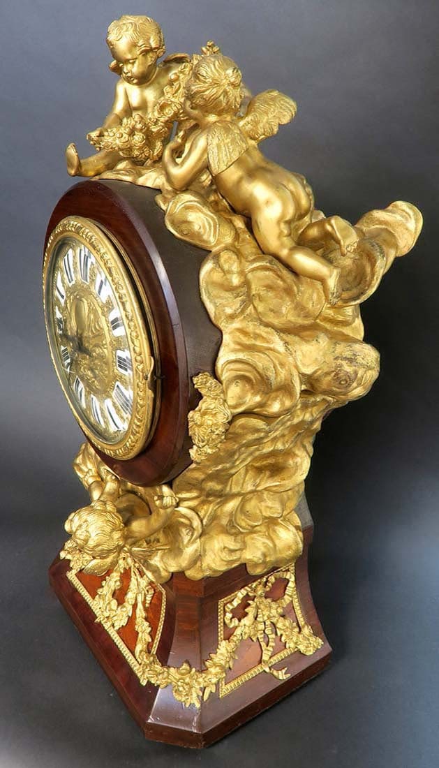 A Monumental Louis XV Style Ormolu Mounted Parquetry - 7
