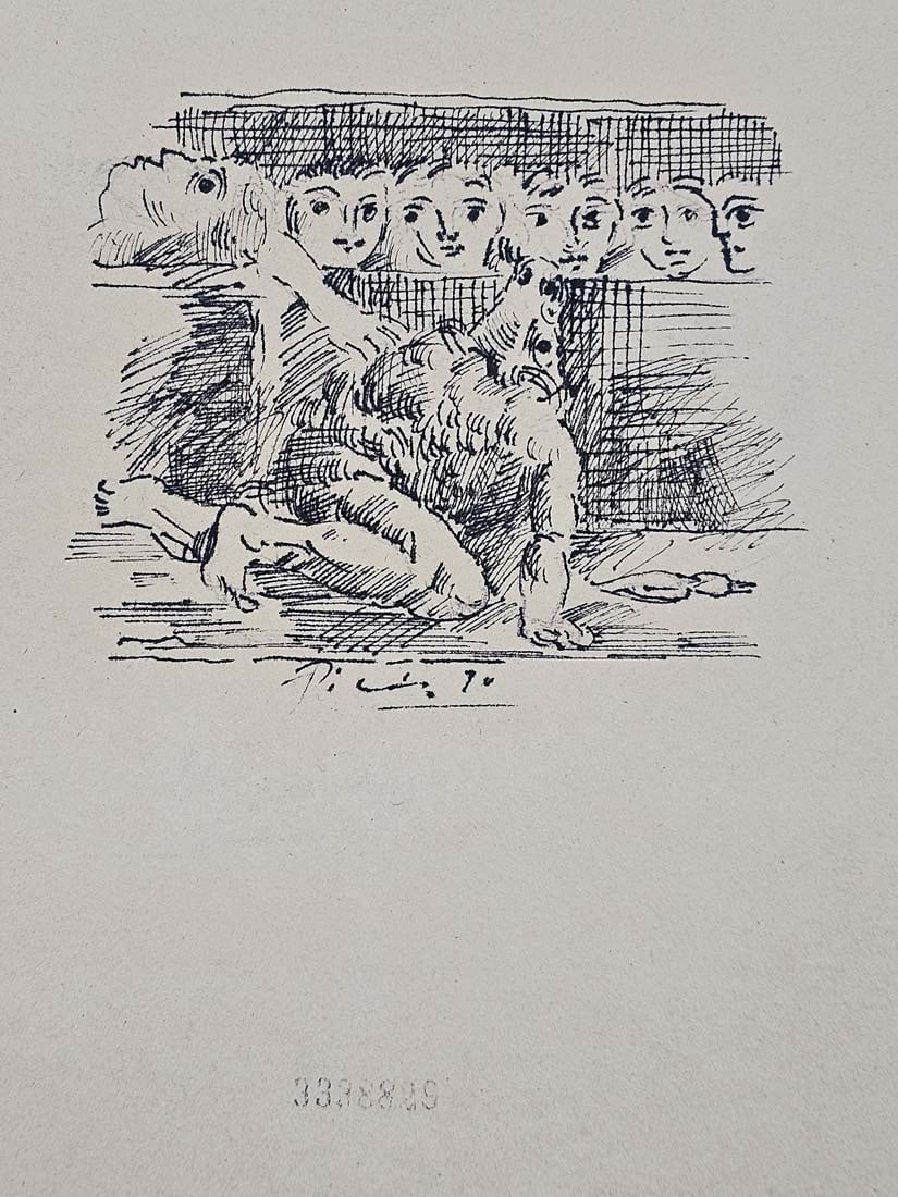 Picasso 'Minotauro Agonizando' Etching Lithography Print, Signed - 3