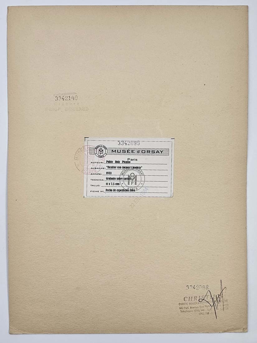Picasso 'Minotauro Agonizando' Etching Lithography Print, Signed - 2