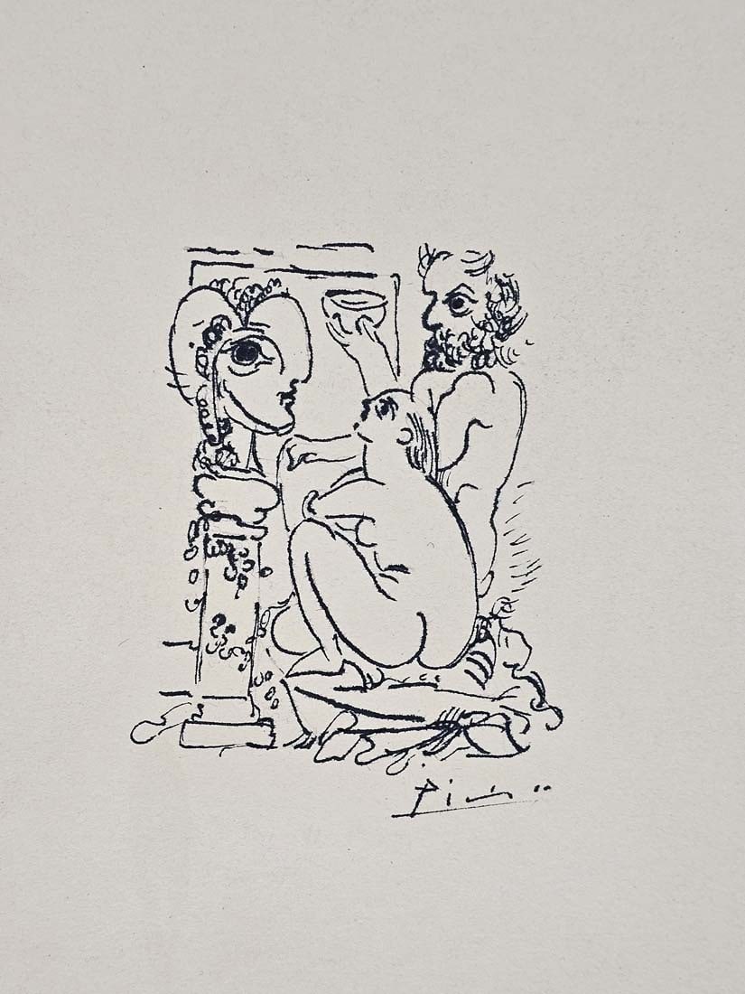 Picasso 'Minotauro Agonizando' Etching Lithography Print, Signed - 3