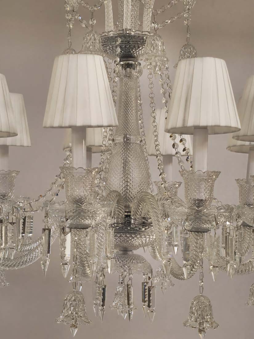 Large Baccarat Zenith Style Crystal, 8 Lights - 2